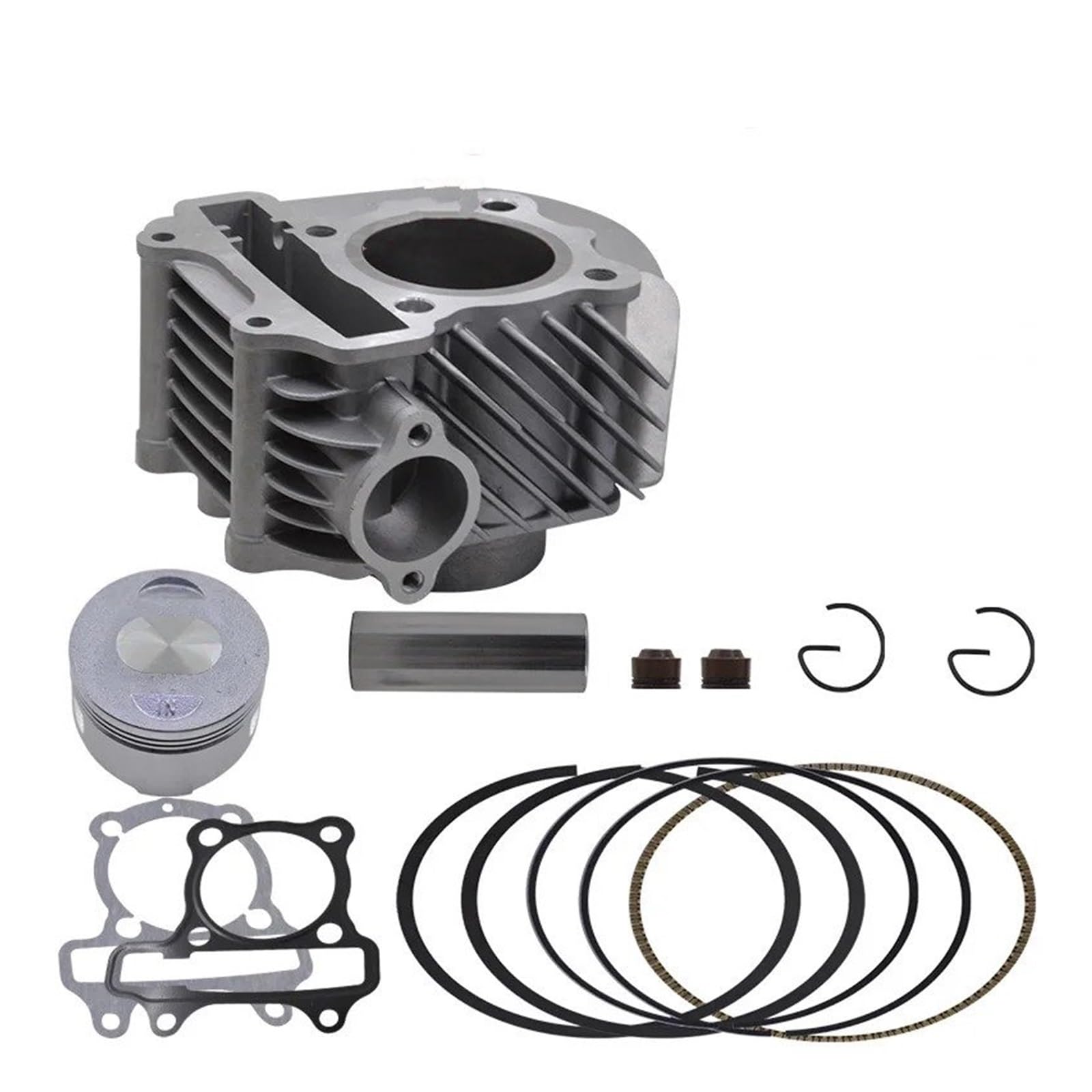 Cilindro Pistone Kit Kit Cilindro Moto Per Super GY6 WY175T-3 WY149 161QMK 61mm Alesaggio 170cc 150cc 125cc(150cc 57.4mm bore)