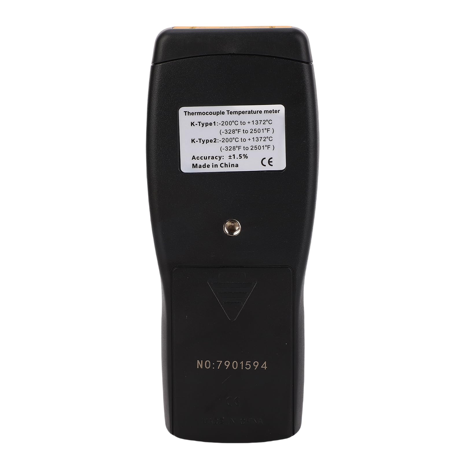 Bewinner Digitales Thermoelement-Thermometer K Typ 2 Kanäle, Temperaturmessgerät mit Zwei Eingängen und Touchscreen, -200 ℃ Bis 1372 ℃, Hochpräziser Tester für HVAC, Industrie, Labor, mit Silikon