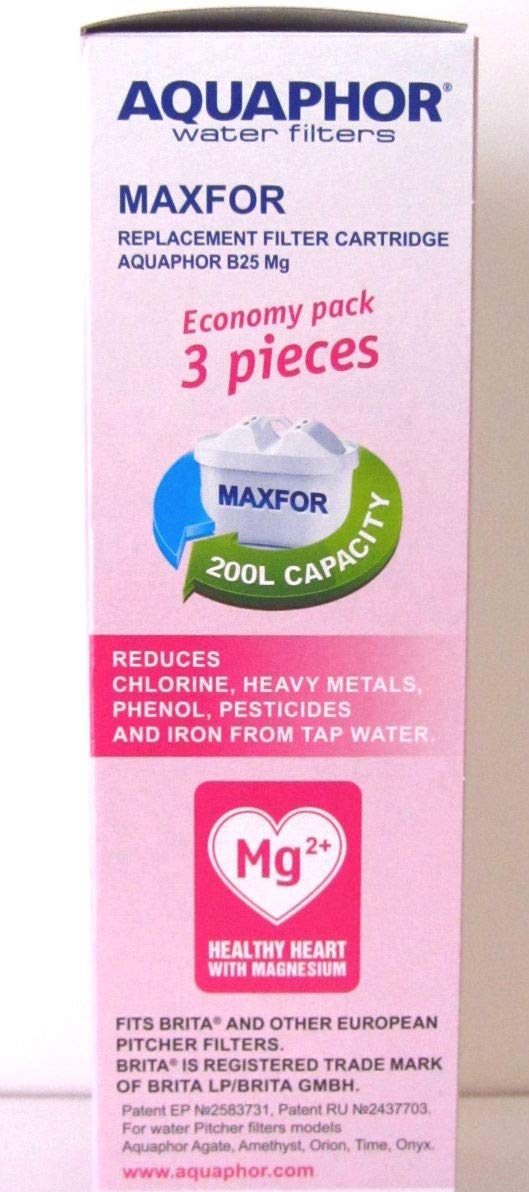 Aquaphor Maxfor 209589 Wkład Filtrujący, Biały, 3 szt.