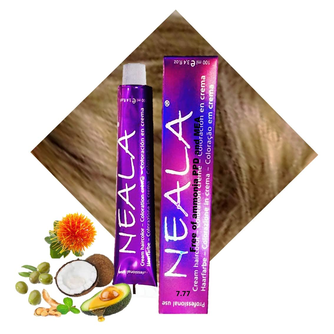 ppd tobacco Professional Dyes No Ammonia, PPD or MEA – 7.77 Medium Tobacco Blonde –  Neala 100 ml. : Amazon.com.be: Beauty