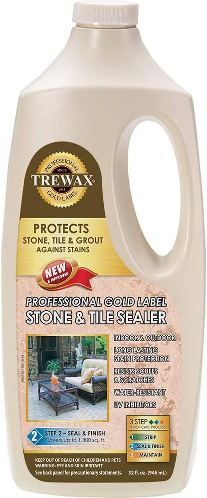Professional Stone and Tile Indoor and Outdoor Sealer Finish, 32-Ounce