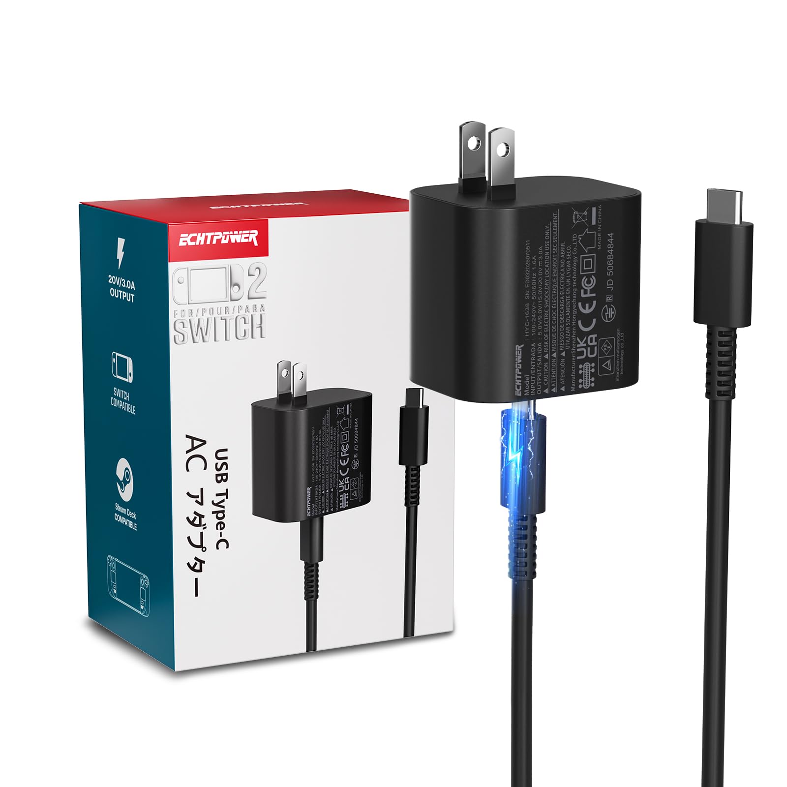 Amazon.co.jp: Switch 2 ACアダプター 充電器 PD規格 60W急速充電 TV