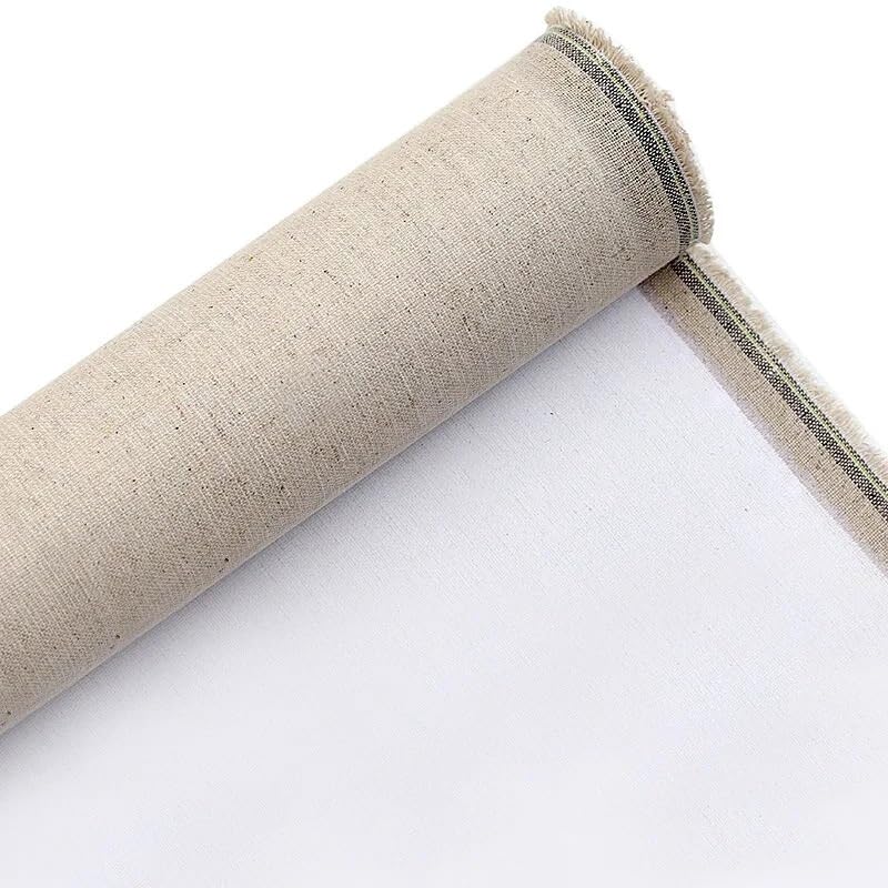 Leinwand auf Rolle Leinen Grundierte, Leere Leinwand aus Leinenmischung, hochwertige Schicht, for Ölgemälde und Acrylgemälde, 3 m, eine Rolle, 28/48/58/68/88cm cm Breite(88cm Width)