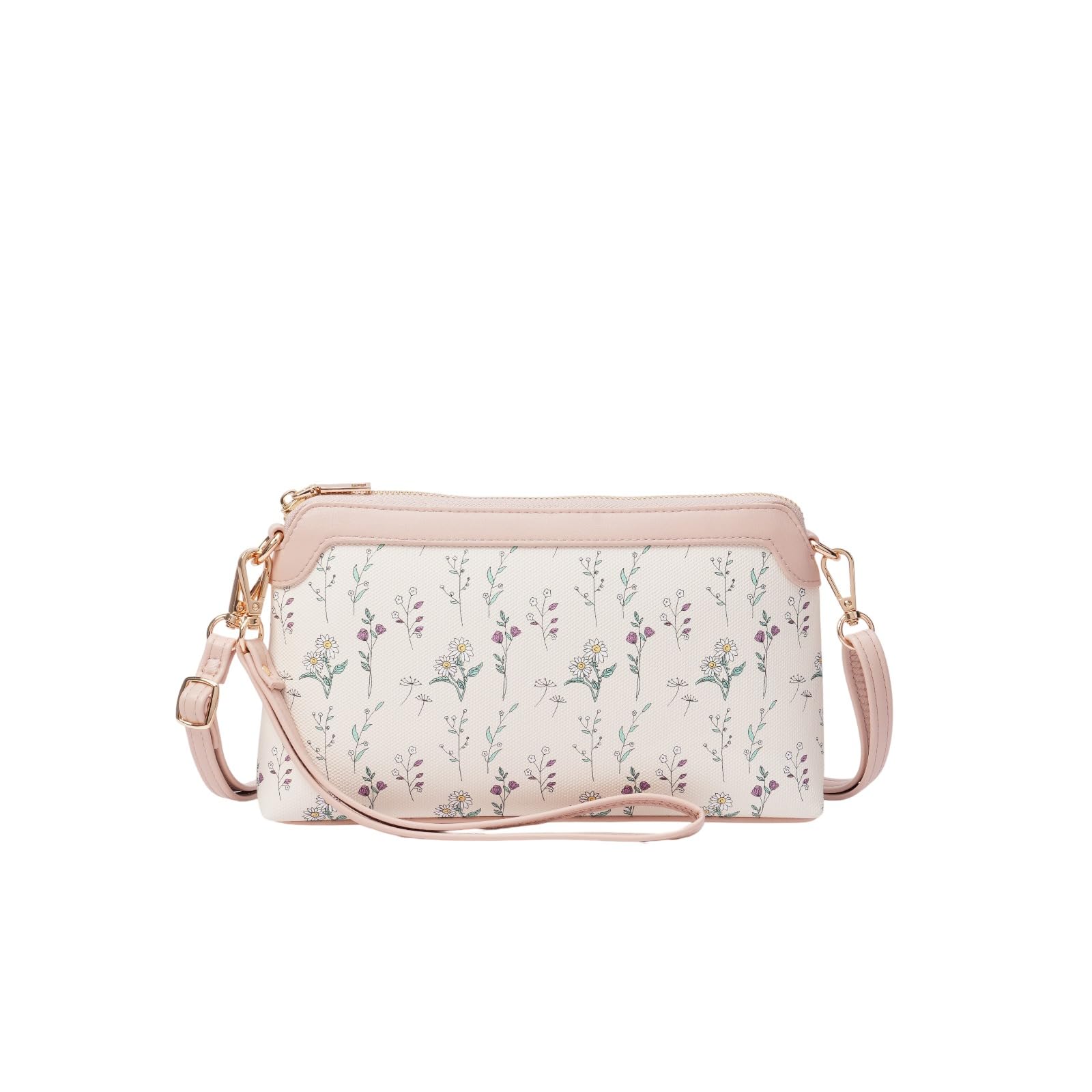 GAEKEAO Borsa a tracolla da donna floreale con 2 cinghie staccabili