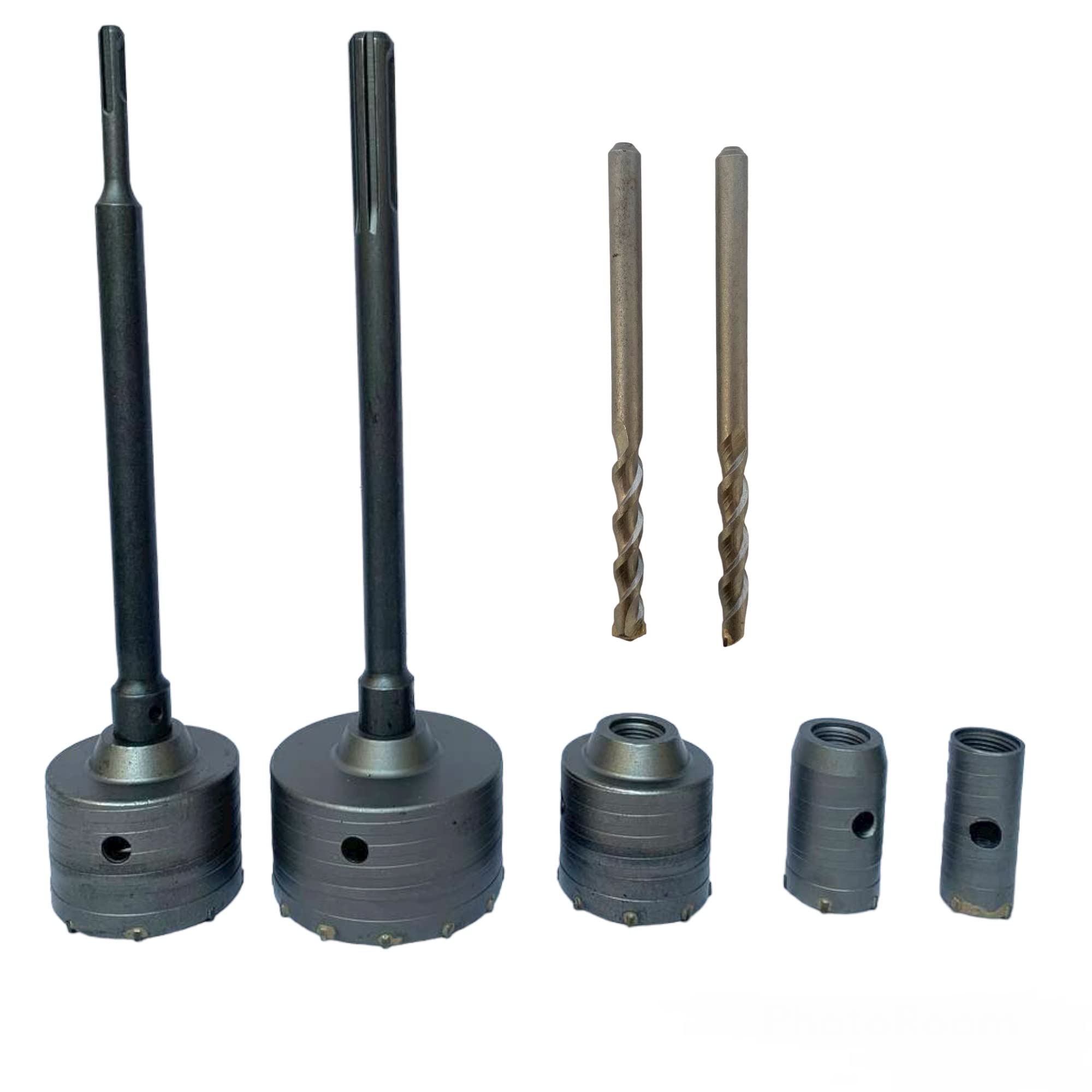 Frese a tazza carotatrici da trapano per forare muro fresa carotatrice con valigia 9 pezzi incluse prolunghe SDS PLUS e SDS MAX