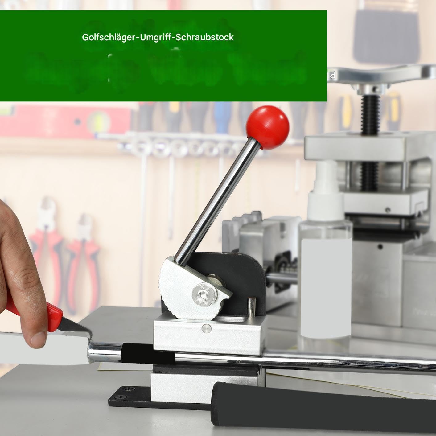 Golf Schaft Klemme – Metall Schnellspanner Werkzeug zum Griffwechsel | Rutschfeste Golfschaft Klemme für Installation, Wartung & Korrektur | Robust für Golfschläger Reparatur & Schaft Fixierung