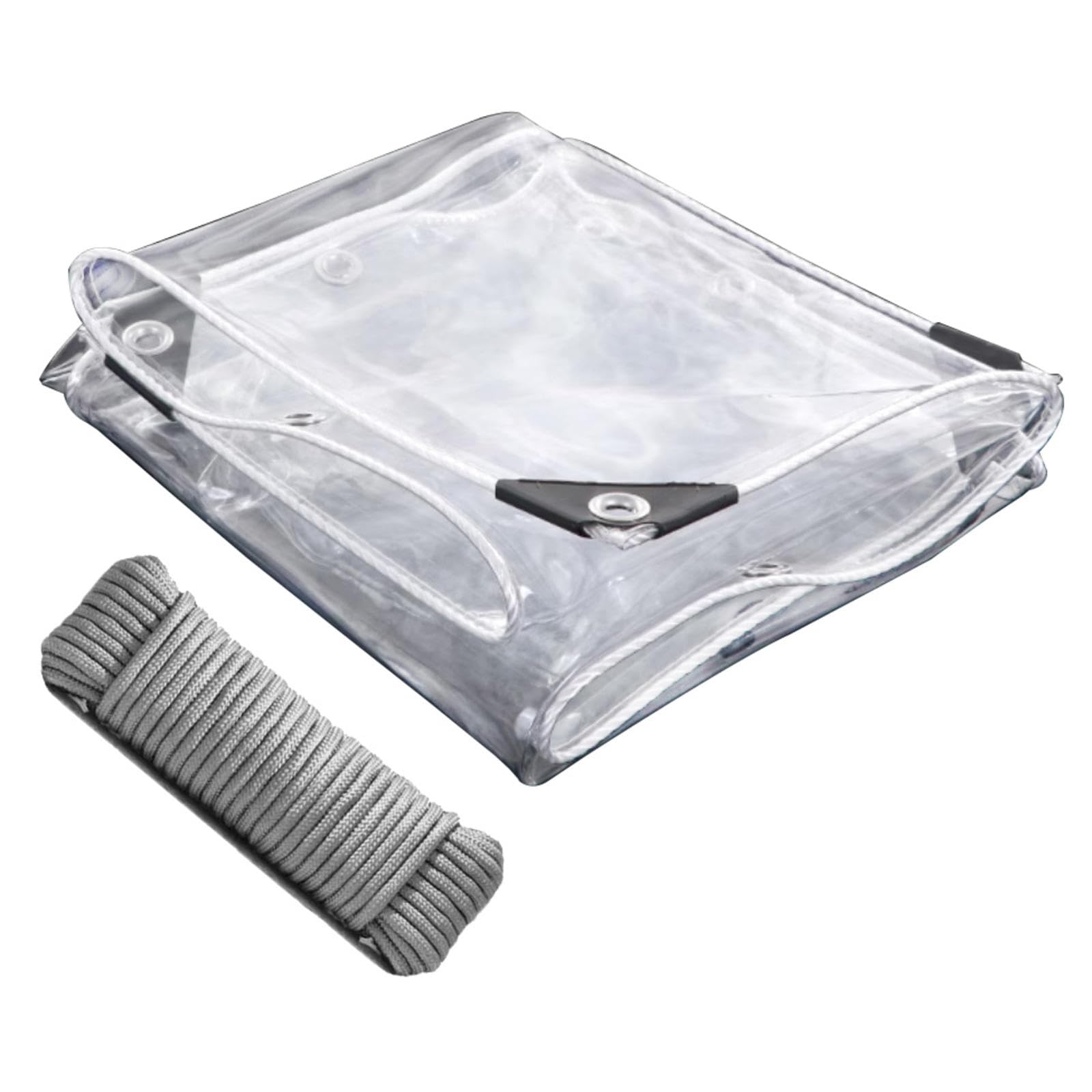 Bâche transparente pour jardin et tonnelle isolante en PVC 420g
