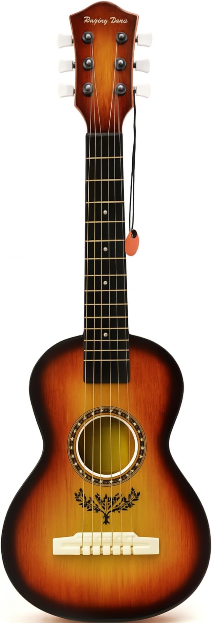 23" Acoustic Guitar, Kids 6 String Toy Guitar - Realistic Steel Strings - Beginner Practice First Musical Instrument for Children, Toddlers (Amber Sunburst)