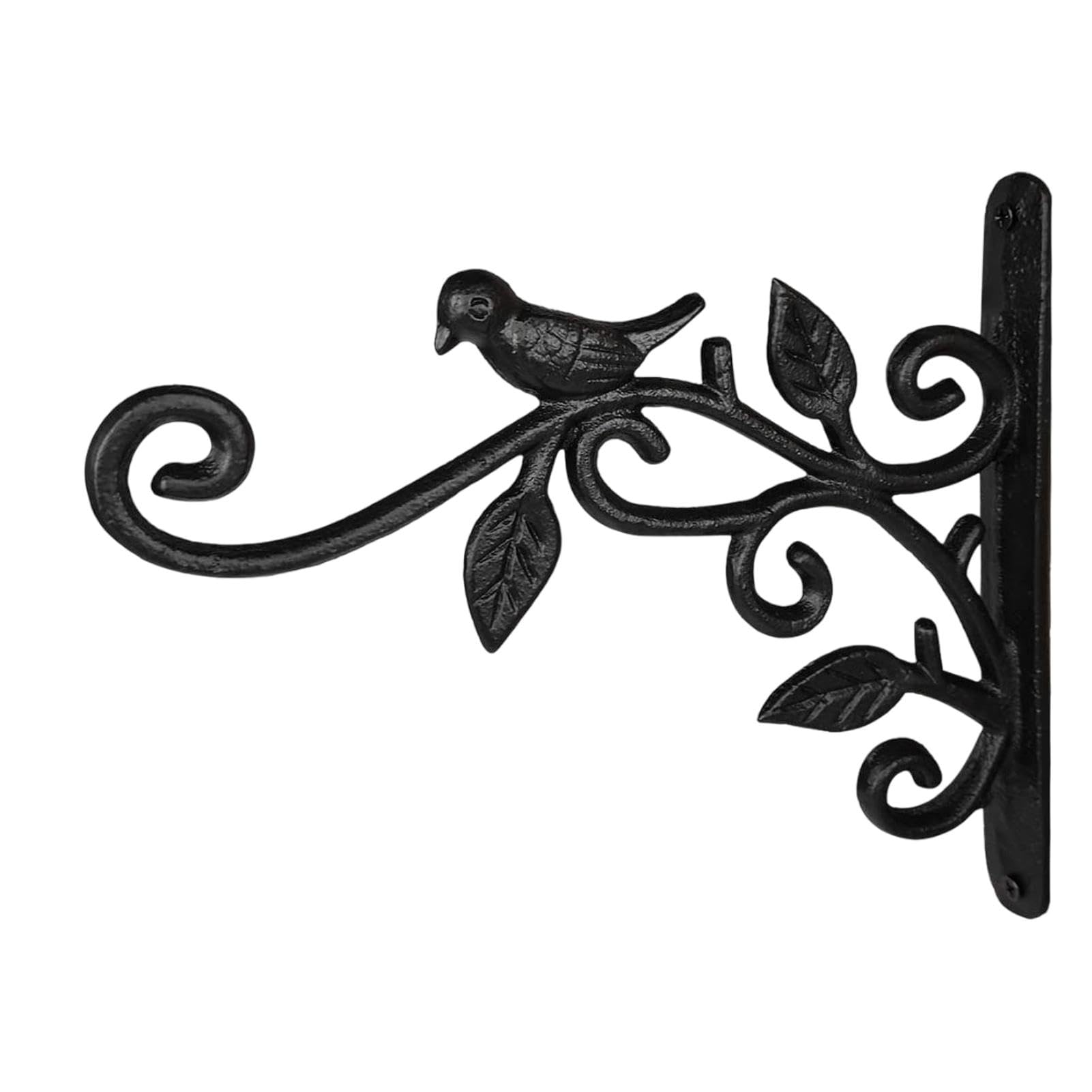 Support mural pour plantes intérieur extérieur crochet fer oiseau