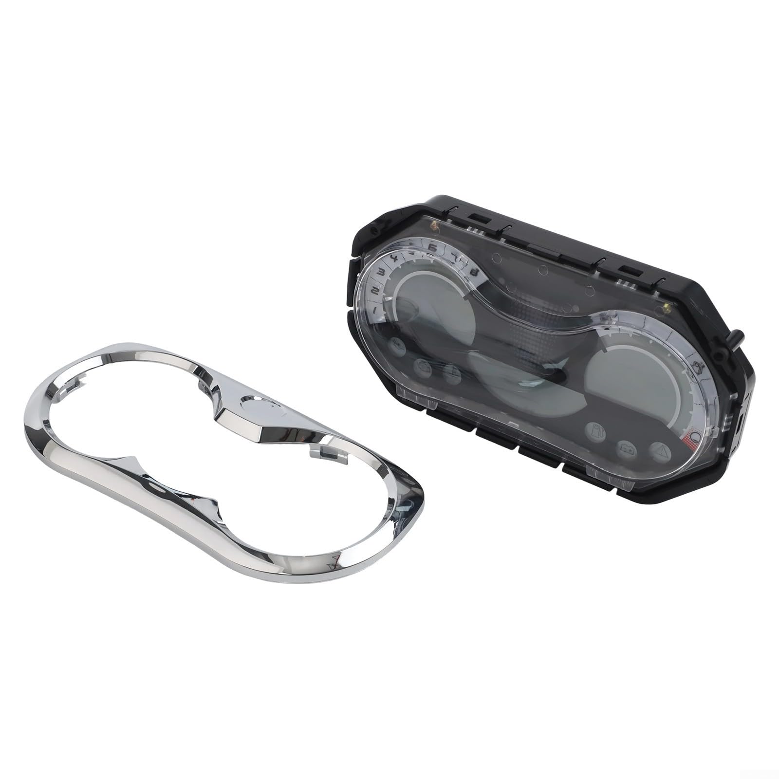 Compteur de vitesse LCD Cluster avec lunette chromée pour Sea Doo GTI 130 2008-2010 GTI SE 155 pour Wake 155 pour gts Pro 130 2011 RPM lecture du niveau de carburant