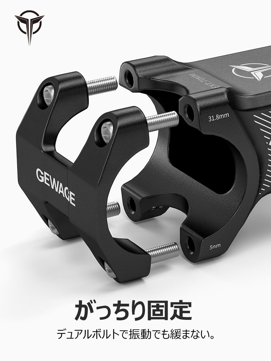 アルミハンドル　ステム Amazon | ISSHOUDOU ハンドルステム 60mm 軽量アルミ合金ステム