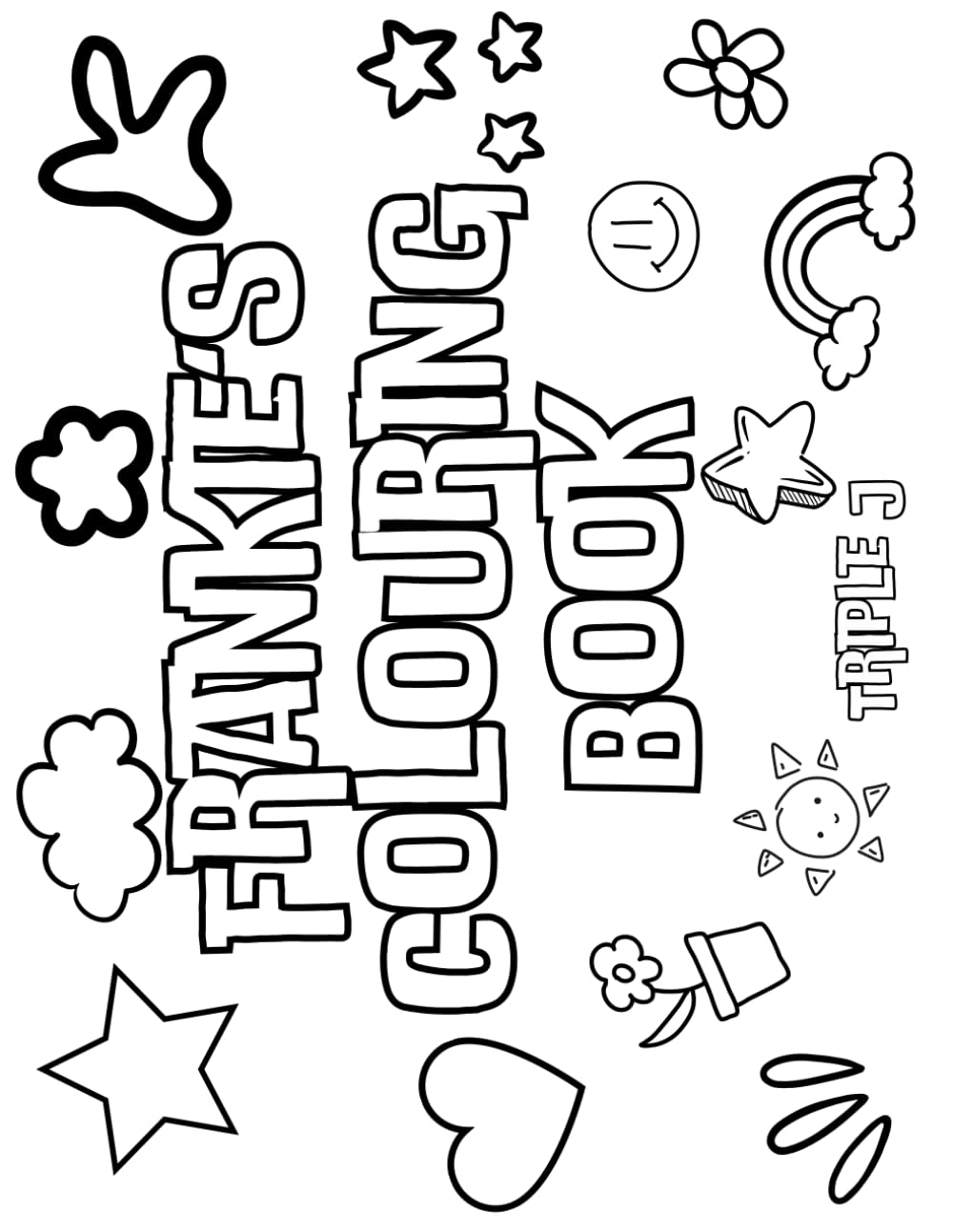 Frankie's Colouring Book: Personalised with Your Name on Every Page