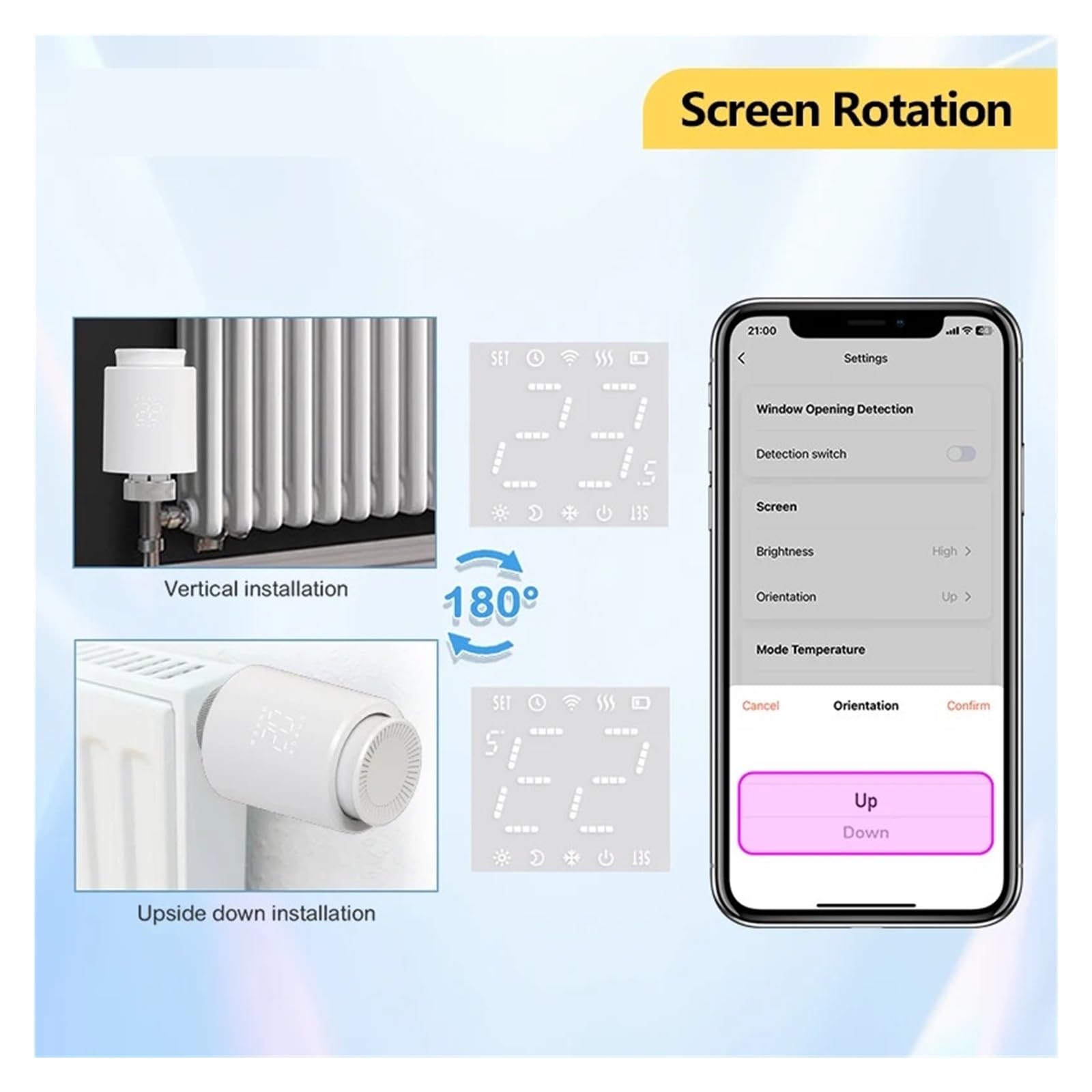 Termostato Inteligente TRV, válvula de radiador, Cabezal de actuador WiFi, Controlador de Temperatura Remoto, Control por Voz