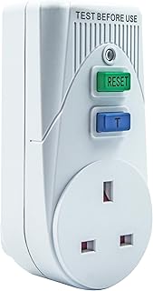 Uni-Com Circuit Breaker, Trip Current 15-30mA Cut off, Electric Leakage Protection for Power Tools & Household Appliances