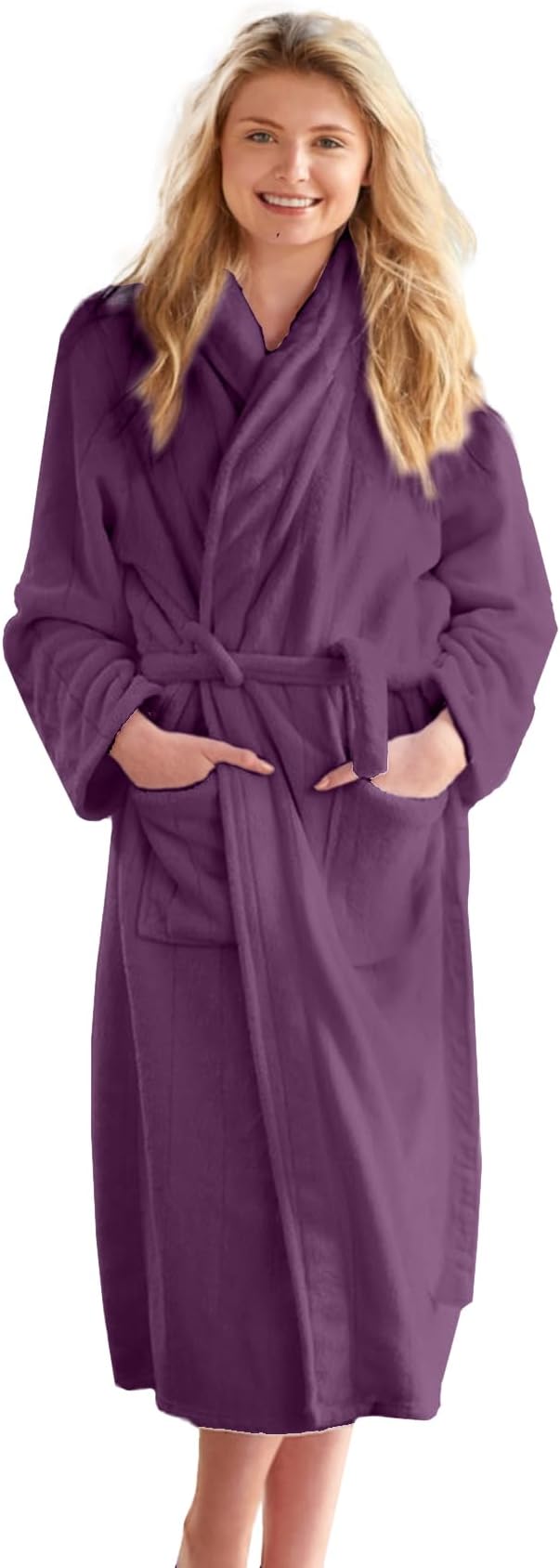 DAN RIVER Bathrobe & Shower Wrap Made with 100% Ringspun Cotton for Men and Women | Highly Absorbent | Pack-1
