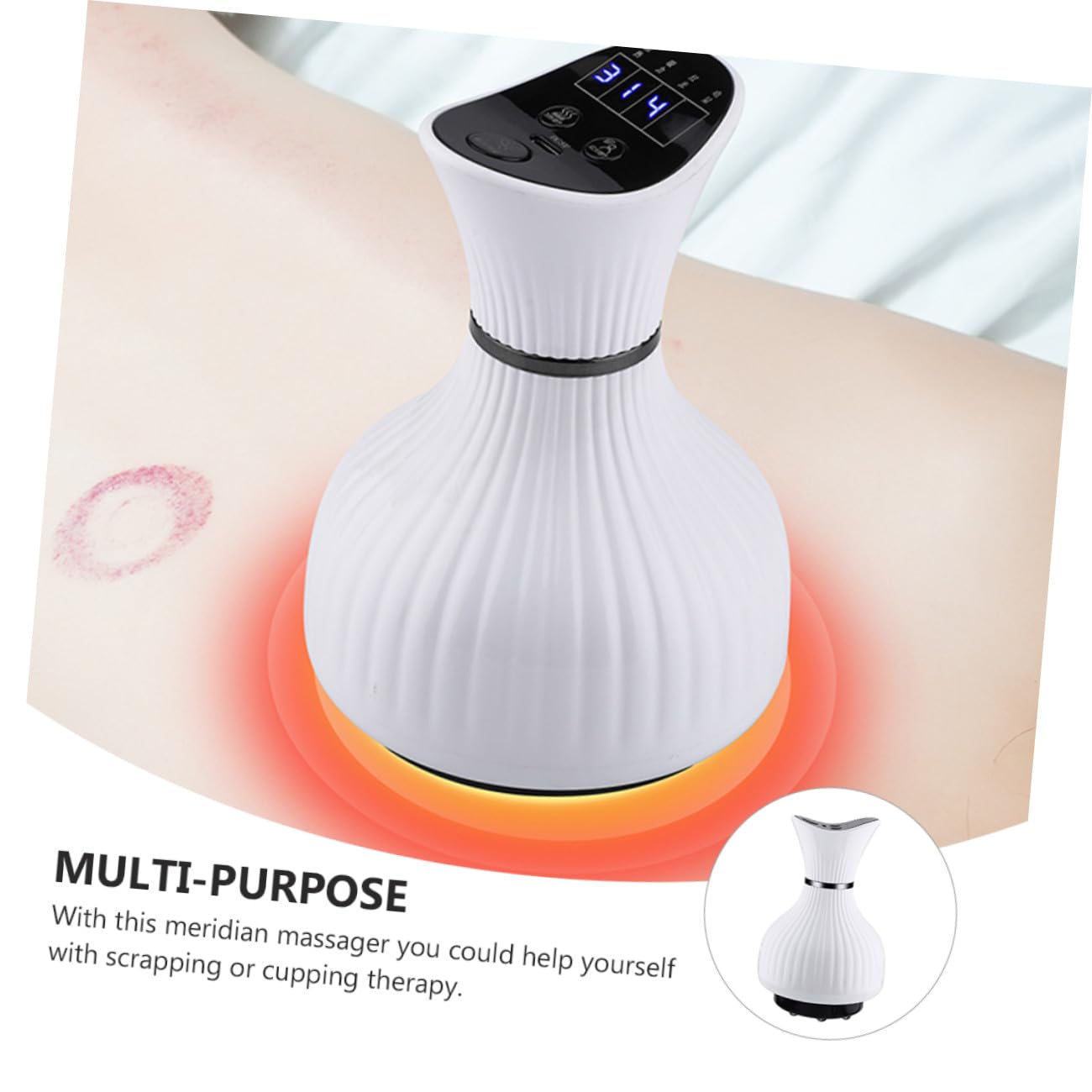 NOLITOY Cepillo Exfoliante Eléctrico Recargable Función Multiusos para Promover la Recuperación Física, Instrumento de Raspado Corporal Portátil de Material Abs