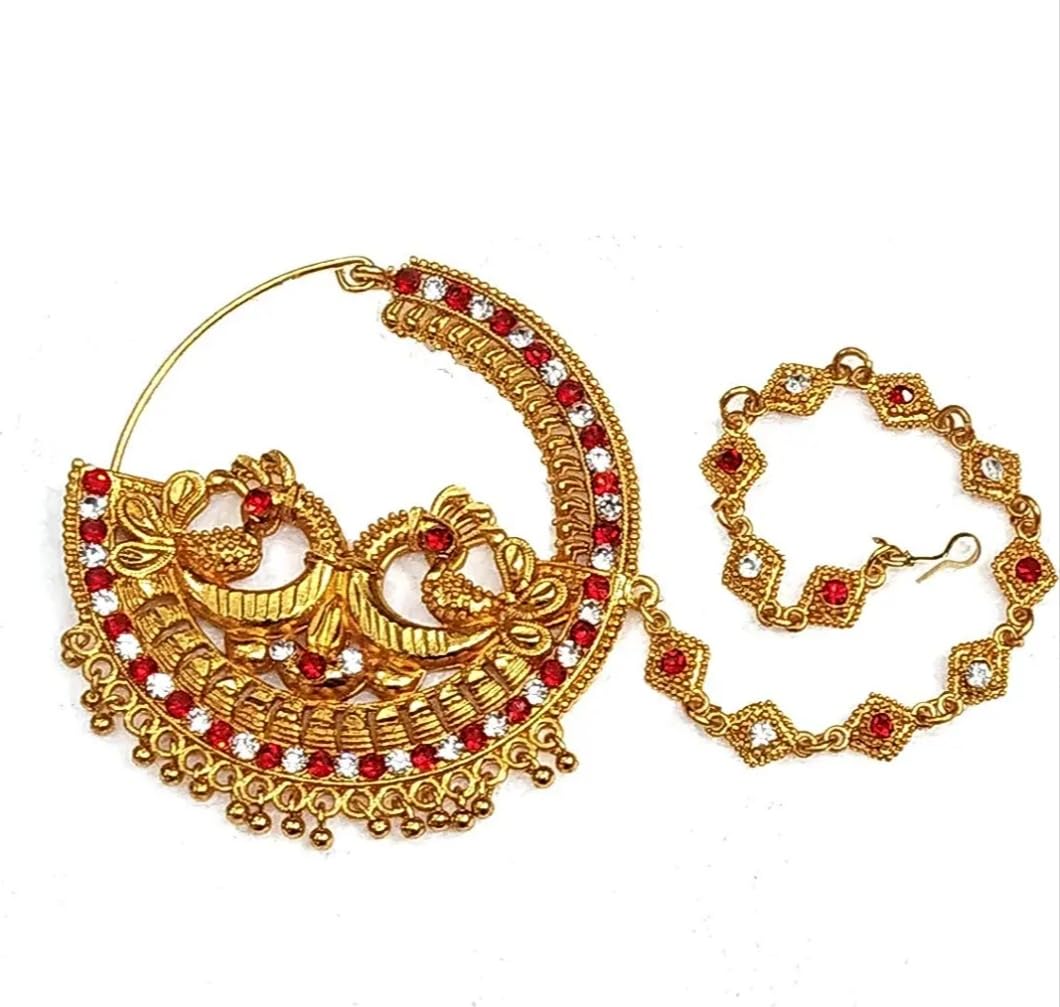 See full amazon price history chart for Zeeba Women Golden Metal Gold Plated Antique Gadwali Traditional Nose Ring/Nath for Women Zeeba Women Golden Metal Gold Plated Antique Gadwali Traditional Nose Ring/Nath for Women (B07ZH47Q45) Amazon Price History, Amazon Price Tracker