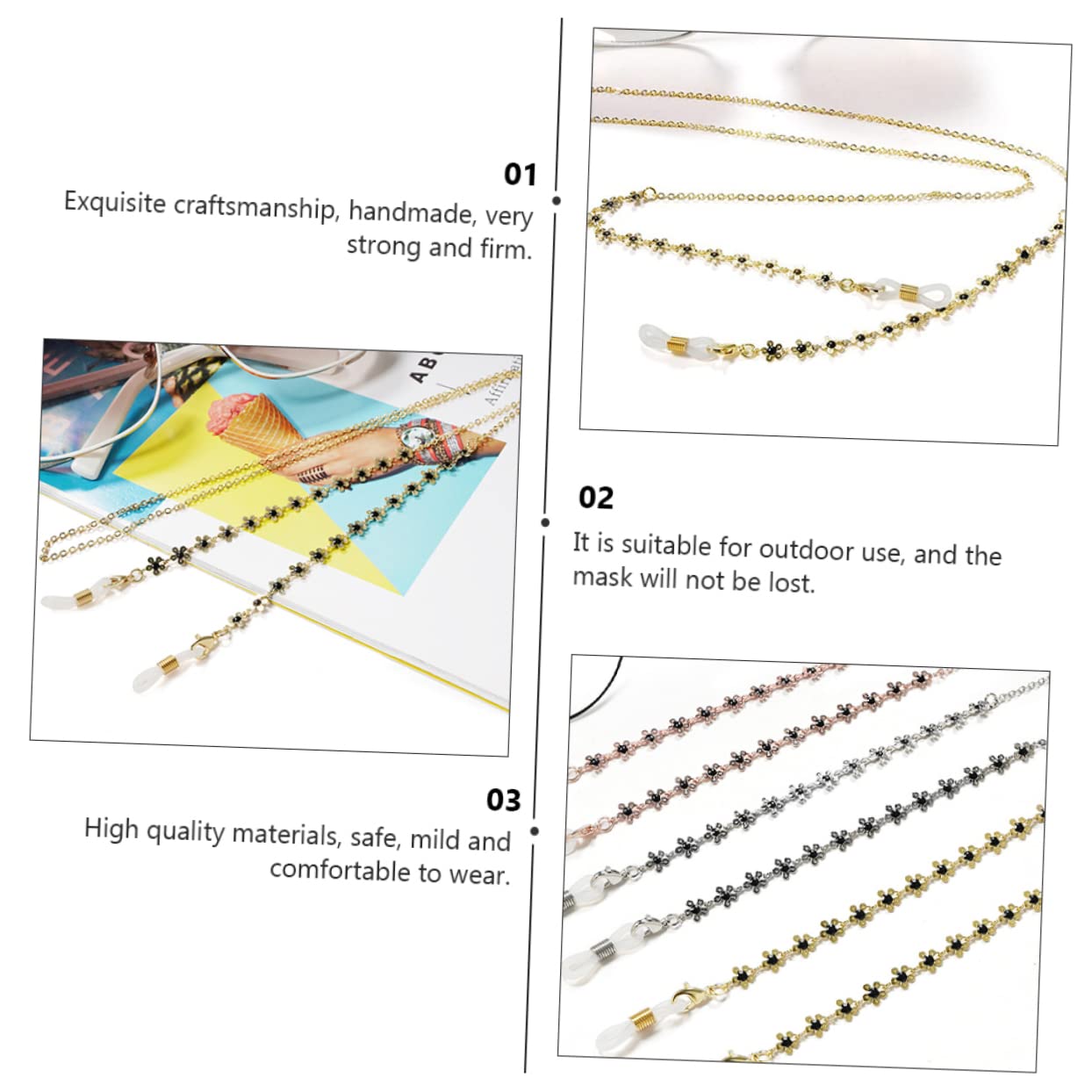 minkissy Gafas De Pequeñas De Cuelga Gafas Multifuncional De Y Resistente