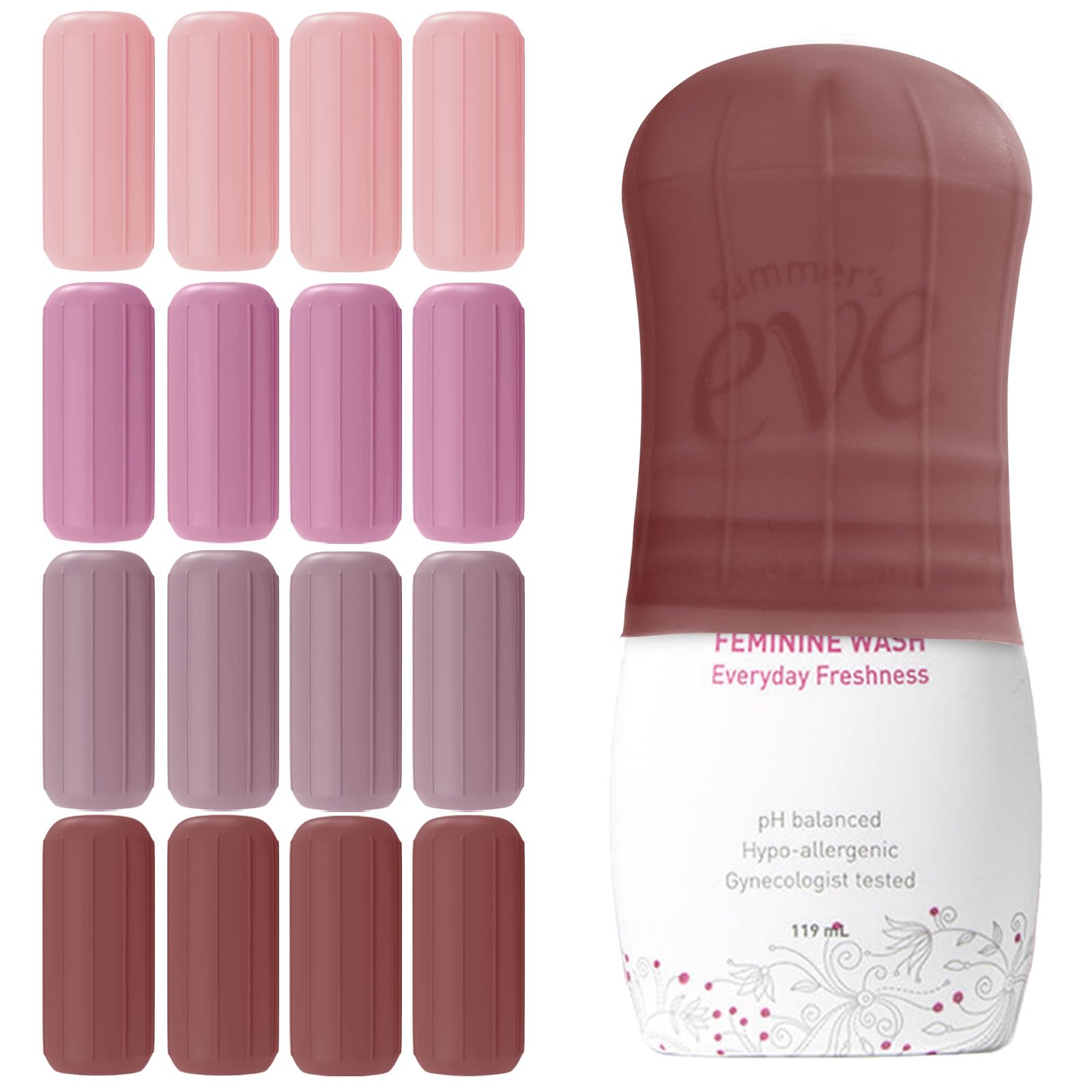 16 Pack Silicone Bottle Cover,Travel Essential for Women Men,Cruise Ship Essential 2025,Beach Vacation EssentialsTravel Size Toiletries,Airplane Travels Accessories Elastic Sleeves for Leak Proofing