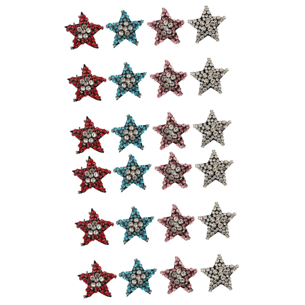 OSALADI 2 Set Del Pentagramma Schiaccianoci Ansimare Calore Numero Adesivo Gemma Toppe Per Giubbotti Toppe Per Jeans Patch Di Stelle Glitterate Adesivo Per Cucire Tessuto 12 Pezzi*2