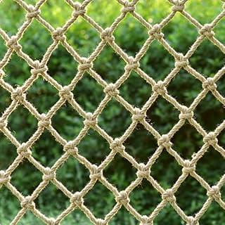 GEIRONV 1m Outdoor Safe Net, Balcony Stair Protection Anti-Fall Net Roof Ceiling Decorati Partition Net Garden Child Safety Net Protection Rope Net (Color : 14mm Diameter, Size : 15 cm mesh)