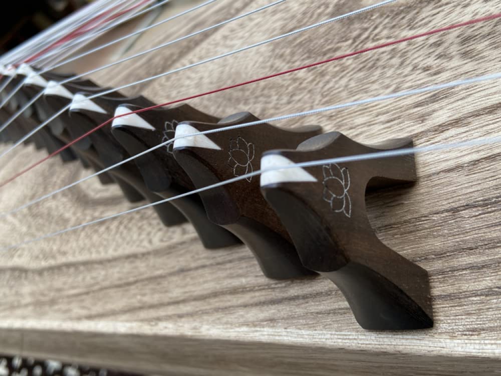 YXSH Guzheng z litego drewna haft rzemiosło gra Guqin odpowiedni dla początkujących 163 cm