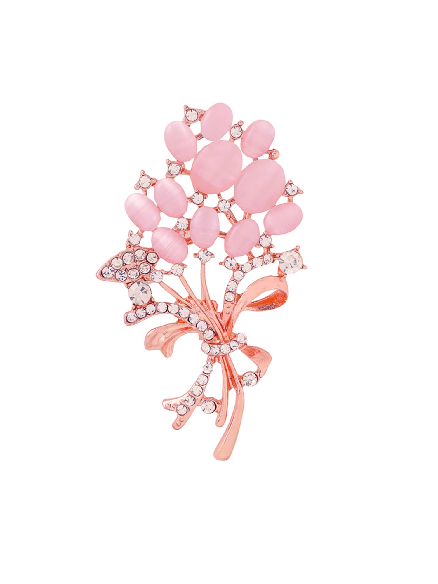 Brooch for Women Beautiful Shawl Sweater Clip Crystal Brooch for Women and Girls Valentine Gift for Girls