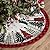 DISENB Christmas Tree Skirt 48 Inch, Red and Black Buffalo Plaid Xmas Tree Skirt, Winter Christmas Tree Mat for Home Party Holiday Indoor Outdoor Decorations