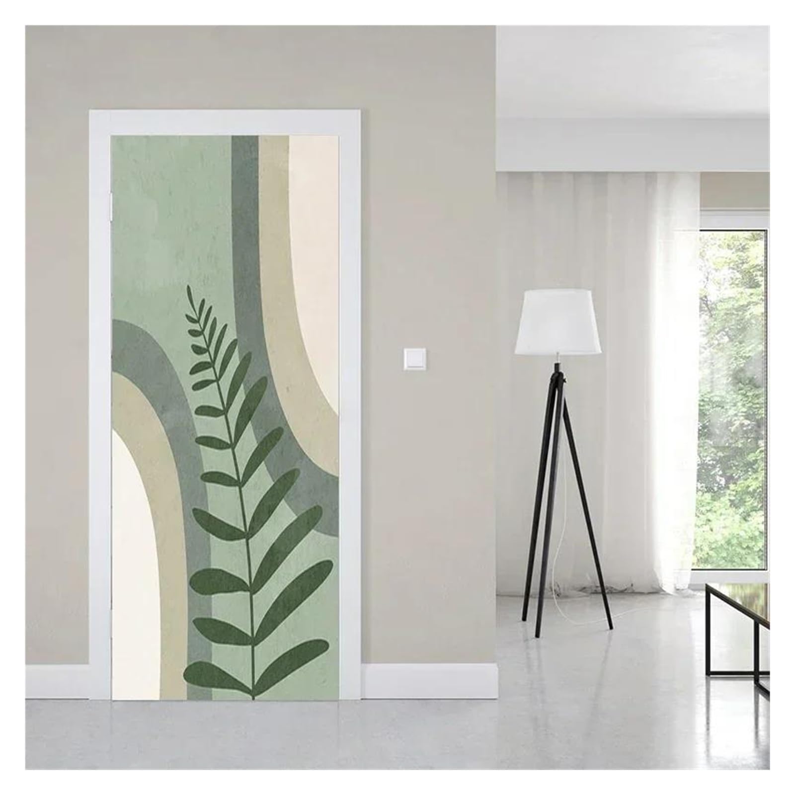 Sticker mural 3D minimaliste moderne 40x120cm amovible et étanche pour chambre