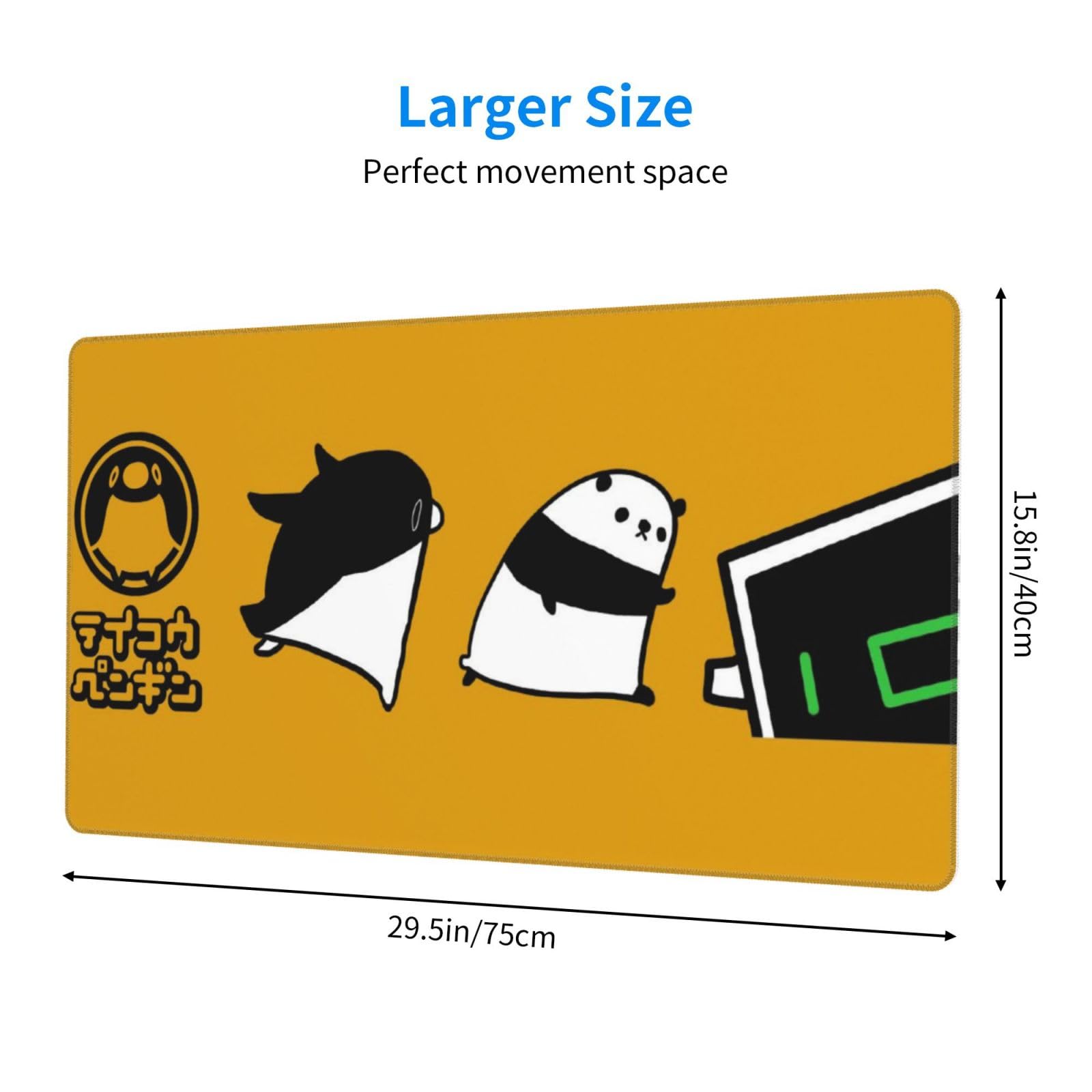 Amazon.co.jp: テイコウペンギン マウスパッド 大型 ゲーミングマウス