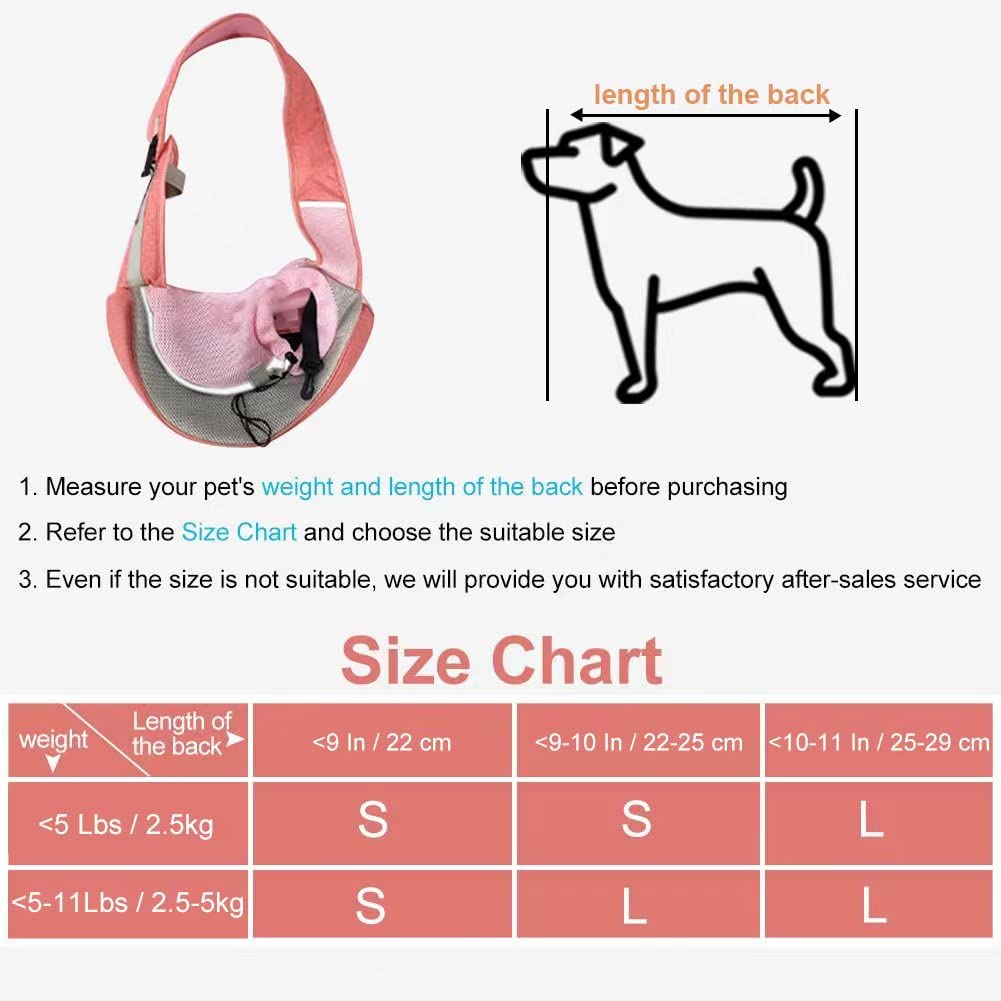 FEimaX Sac de Transport pour Chien, Sac à Bandoulière Mains Libres pour Petit Animal Compagnie avec Sangle Réglable, Sac de Transport Sécurisé avec Filet Respirant pour Promenade Voyage