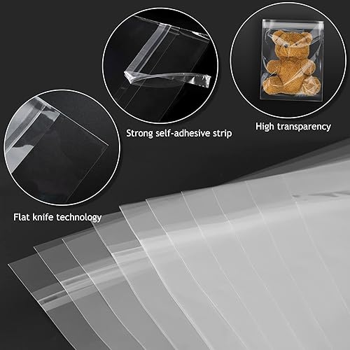 Miniatura 3 de Golden State Art, Paquete de 50 bolsas transparentes para tapetes de 8.5 x 11, imágenes, sin ácidos, 9 x 11 37 pulgadas