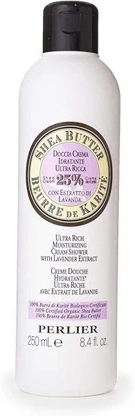 Perlier Shea Butter with Lavender Ultra Rich Bath Cream, 8.4 fl. oz.