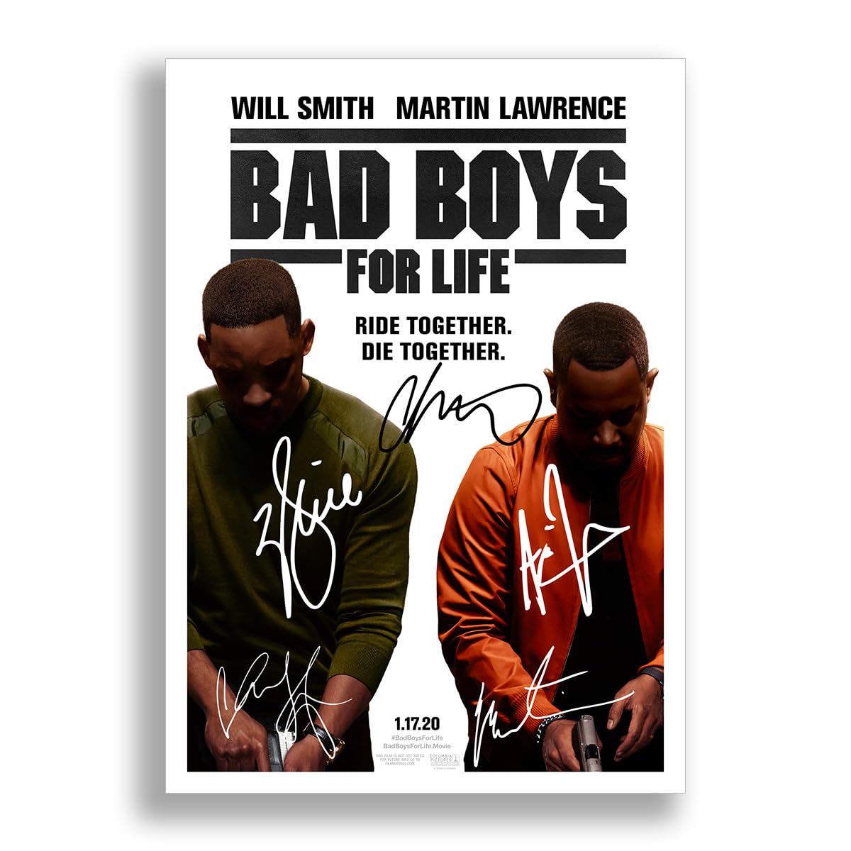 Mounted Gifts Boys A4 Poster Only Bad For Life Cast Signed A4 Poster Photo Print Framed Autograph Gift 2020 Movie Film (A4 Poster Only)