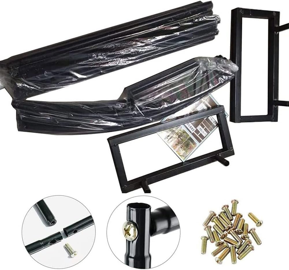 Arco Da Giardino Telaio in Metallo 120CM 140CM 180CM 240CM 350CM Largo Arco Per Rose Rampicanti Con Basi, Facile Montaggio, Piante Rampicanti Supporto Traliccio Pergolato,Nero,W1.2M*H2.2M