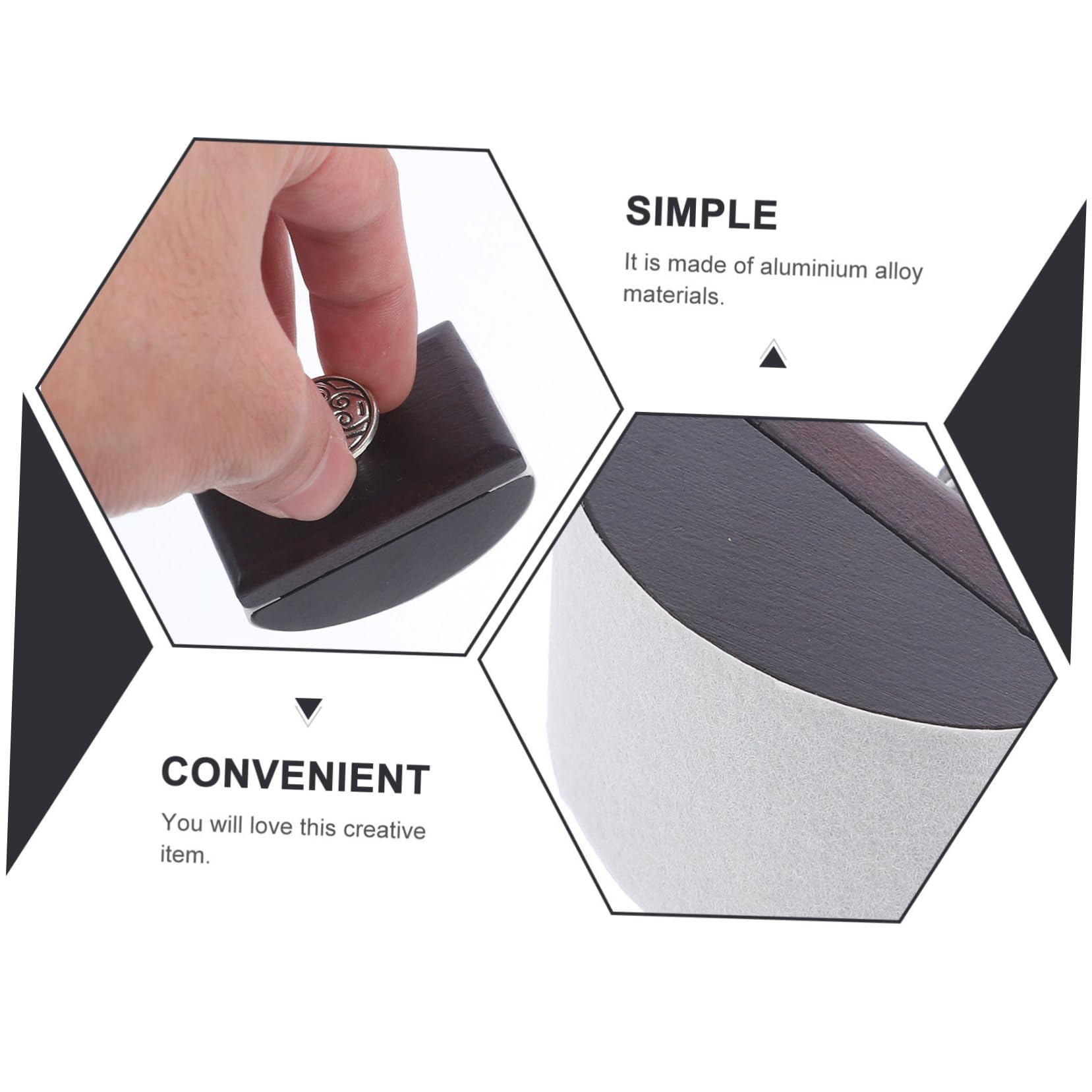Tintenlöscher aus Aluminiumlegierung und Holz Schnelltrocknendes Wiederverwendbares Zubehör mit Tintenabsorbierendem Papier für Büro und Unternehmen