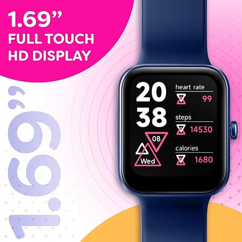 Miniatura 2 de OCTANDRA Go VeryFit 1.69" Reloj inteligente - Monitor de frecuencia cardíaca, saturación de oxígeno en sangre, monitor de sueño - Contador de pasos,