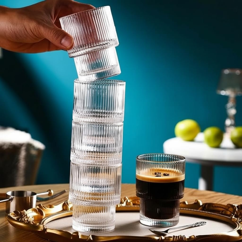 Deconox 1 Adet 280ml Isıya Dayanıklı Borosilikat Origami Stil Bardak | Kahve Ve Sunum Bardağı | Borosilikat Bardak