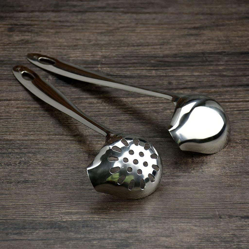 Rebanky Lot De 3 Louches Inox Avec Bec Verseur 30cm - Cuillères à Sauce Précises Pour Soupes, Vinaigrettes Et Cuisine Quotidienne