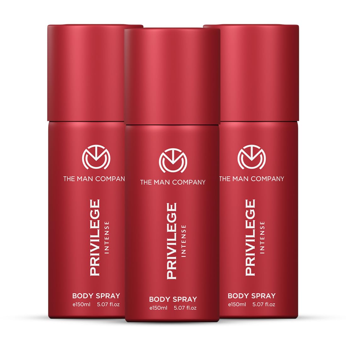 Privilege Intense Deodorant for Men -150ml, Pack of 3 | Premium Body Spray | Long-Lasting Fragrance | Perfect Deo Set For Everyday Use | Gift for Husband, Boyfriend