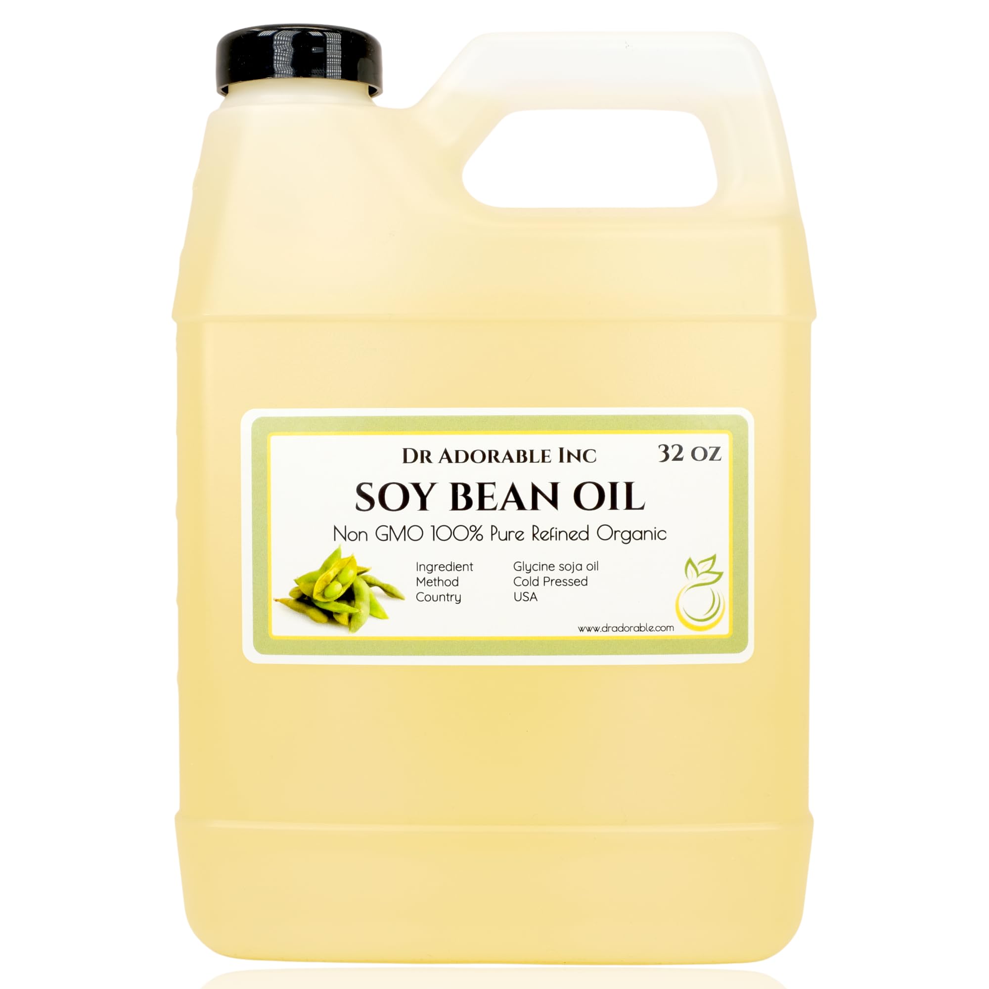 32 oz - Soybean Oil - 100% Pure Natural Premium Organic Soy Cold Pressed