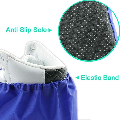 Miniatura 7 de Fundas reutilizables para botas y zapatos, resistentes al agua, antideslizantes y lavables para contratistas de bienes raíces para mantener limpios,