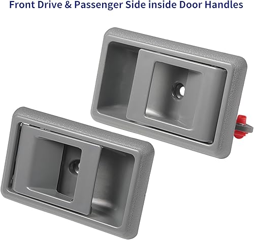 Miniatura 4 de Juego de manija de puerta exterior y manija de puerta interior compatible con Toyota Tacoma 1995-2000, reemplaza # 69220-35020,