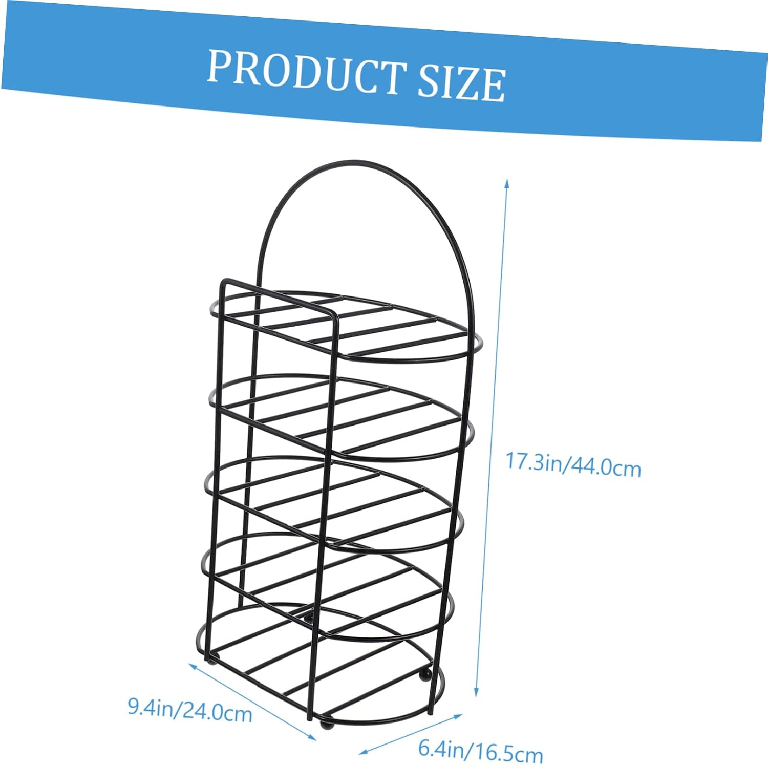 Kitchen Dish Plate Rack Iron Multi Layer Storage Holder Black