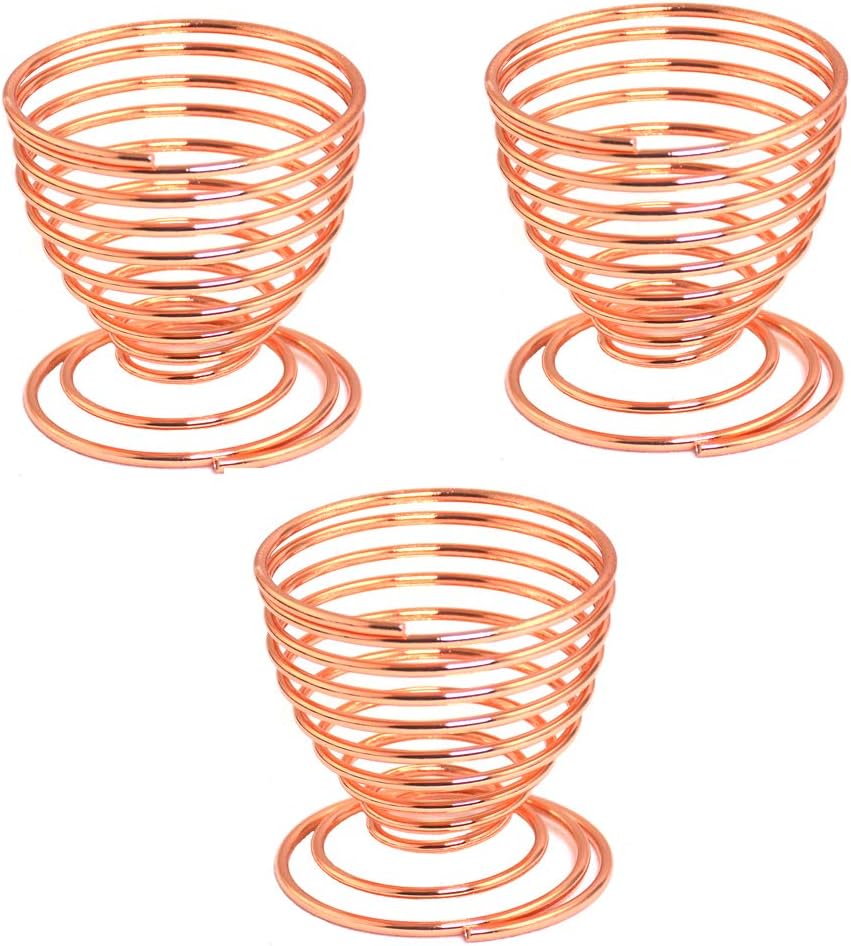 Riqiorod Beauty Sponge Blender Holders, 3 Pack Makeup Sponge Holder Beauty Sponge Holder Drying Rack Egg Powder Puff Display Stand - Rose Gold