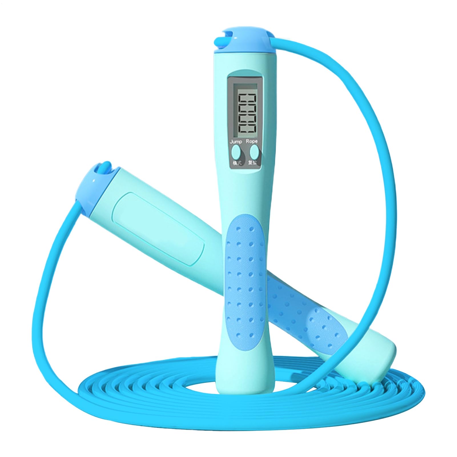 Counting Jump Rope - Skipping Rope with Step Counter | Adjustable Workout Jump Rope Skipping Rope, Wireless Digital Skipping Rope, Smart Digital Jump Rope for Home Gym, Fitness Exercise