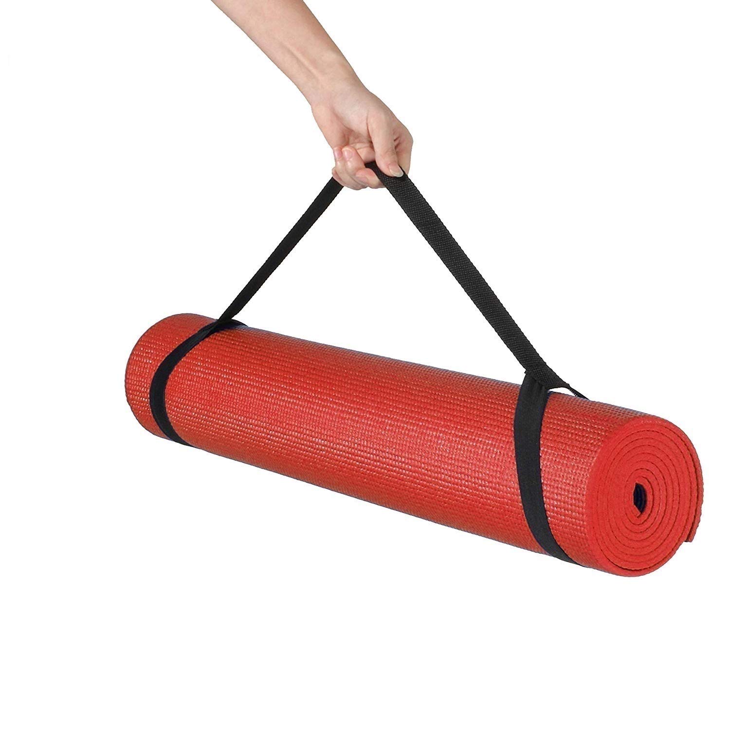 6mm Yoga Mat Anti Skid Yogamat with Strap Gym Workout and Flooring Exercise - Long Size Yoga Mate for Men Women(Assorted)-image-17