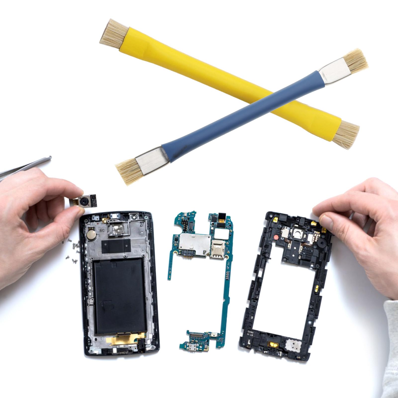 2X Power Volume Button Outer Side Keys Replacement Compatible with Samsung S22/S22+ Plus (Black)