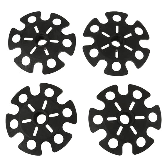 ShoppingLane 4pcs Replacement Rubber Snowflake Snow Basket for Hiking Trekking Poles