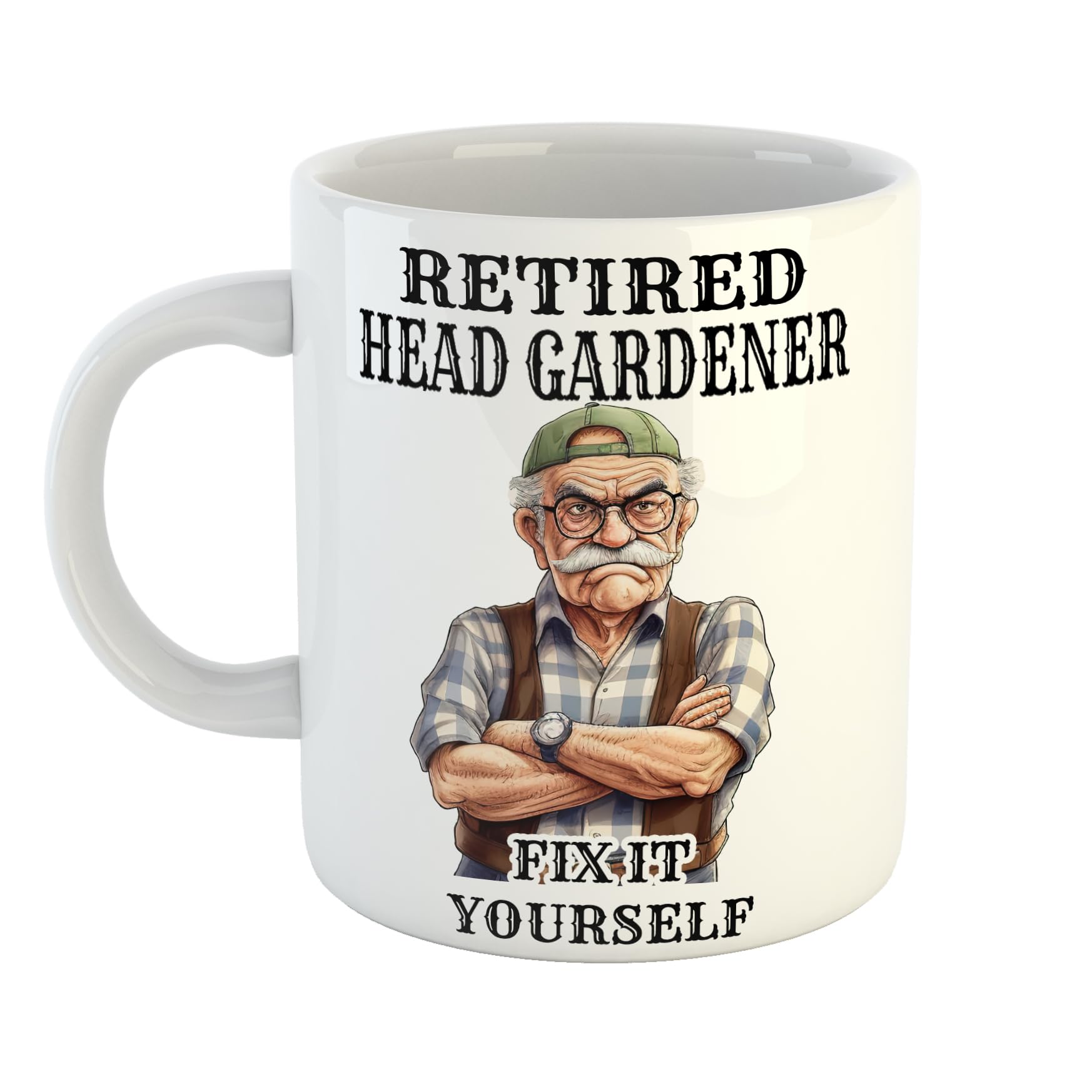 Retired Head Gardener Fix It Yourself Funny Dad Retirement Gift Mug
